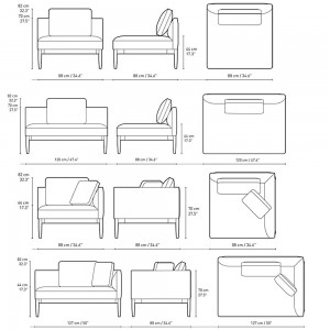 Sofá modular Embrace en tela de Carl Hansen and Son. Sofás de diseño moderno.