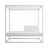 Cama Daybed Elevada Techo Lona Fija de Gandía Blasco para exteriores.