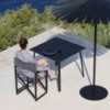 Silla Clack! de Gandia Blasco. Silla pleagble de diseño para exterior.