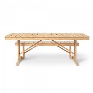 Banco para exteriores Deck Chair BM1871 de Carl Hansen & Son. Bancos de madera.