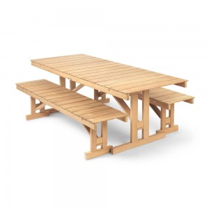 Banco para exteriores Deck Chair BM1871 de Carl Hansen & Son. Bancos de madera.