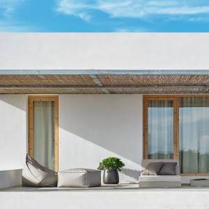 Macetero Sahara de Gandía Blasco. Macetero de diseño para jardín o terraza.