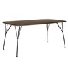 Mesa Viscount of Wood rectangular Kartell. Elegante mesa de madera para interior.