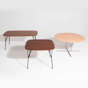 Mesa Viscount of Wood rectangular Kartell. Elegante mesa de madera para interior.