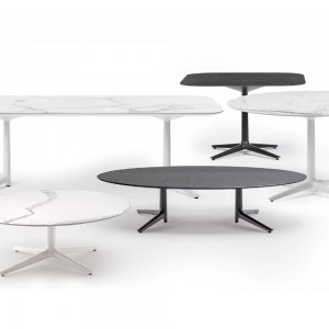 Mesa auxiliar Multiplo Low Round kartell. Diseño ideal para exterior o interior.