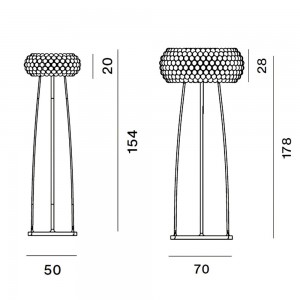 Lámpara pie Caboche Plus Foscarini