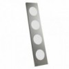 Lámpara pie Dolmen. Lámparas de diseño moderno de aluminio anodizado.