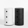 Contenedor / Mesita Componibili Recycled de Kartell de varios cajones.