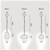 Lámpara suspensión Buds Foscarini. Lámparas de diseño moderno para salón.