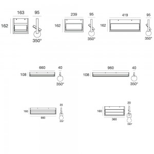 Aplique moderno de pared Tablet Stilnovo