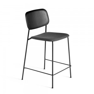 Taburete Soft Edge 90 tapizado para espacios interiores. Diseño de Hay.