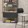 Taburete Soft Edge 90 tapizado para espacios interiores. Diseño de Hay.