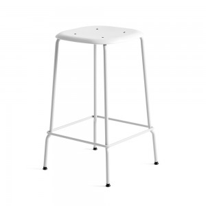 Taburete Soft Edge 85 de polipropileno de Hay para cafés y restaurantes.
