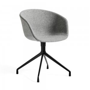 Silla de aluminio y polipropileno tapizada de Hay ideal para las oficinas