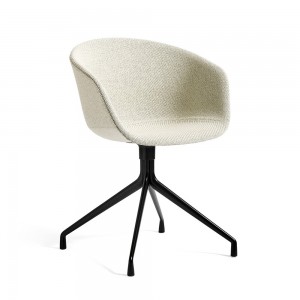 Silla de aluminio y polipropileno tapizada de Hay ideal para las oficinas