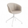 Silla AAC 21 tapizado Soft de aluminio y polipropileno tapizada y acolchada de Hay ideal para las oficinas.
