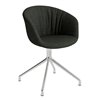 Silla AAC 21 tapizado Soft de aluminio y polipropileno tapizada y acolchada de Hay ideal para las oficinas.
