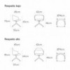 Sillón Binar60 giratorio fijo Inclass. Silla de diseño ideal para oficinas.