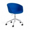 Silla AAC 53 tapizada de aluminio y polipropileno tapizada de Hay ideal para las oficinas