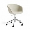 Silla AAC 53 tapizada de aluminio y polipropileno tapizada de Hay ideal para las oficinas