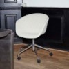 Silla AAC 53 tapizada de aluminio y polipropileno tapizada de Hay ideal para las oficinas