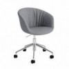 Silla AAC 53 Soft de aluminio y polipropileno tapizada de Hay ideal para las oficinas