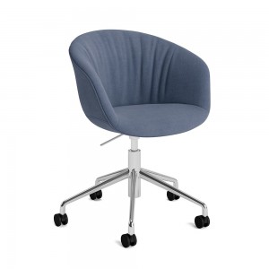 Silla AAC 53 Soft de aluminio y polipropileno tapizada de Hay ideal para las oficinas