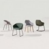 Sillón Binar60 bajo acero Inclass. Sillones de diseño moderno para interiores.