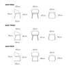 Sillón Binar60 bajo acero Inclass. Sillones de diseño moderno para interiores.