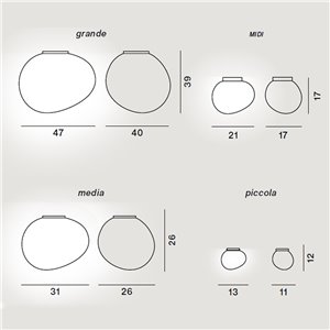 Lámpara de techo Gregg de Foscarini. Lámparas de diseño moderno para techo.
