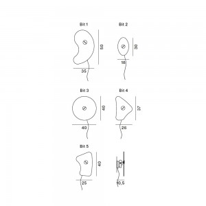 Lámpara pared Bit Foscarini