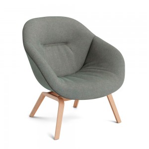 Butaca AAL 83 tapizado Soft de Hay para interiores, estilo nórdico y asiento tapizado.