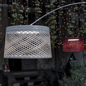 Lámpara pie exterior Twiggy Grid Terra Foscarini