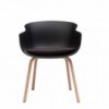 Silla Bai madera polipropileno de Ondarreta. Sillas de diseño. Silla de madera.