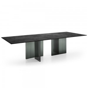 Mesa rectangular Big Wave Ecomalta de Fiam. Mesas para comedor o salón.