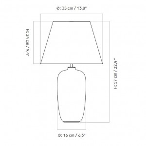 Lámpara de sobremesa  Torso 57. Lámparas de diseño de sobremesa portable.