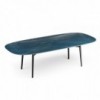 Mesa con cantos redondeados Coral Beach de Fiam. Mesas de vidrio para comedor y salón.