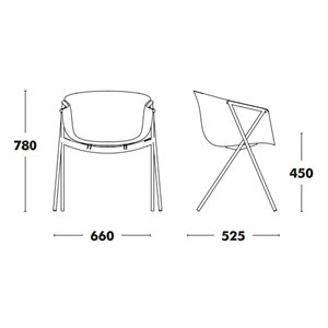 Silla Bai Polipropileno de Ondarreta. Sillas de diseño.