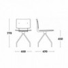 Silla elegante Don de Ondarreta. Sillas de diseño. Sillas de comedor.