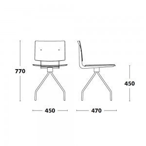 Silla elegante Don de Ondarreta. Sillas de diseño. Sillas de comedor.