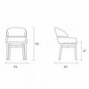 Silla Lloyd de Fiam. Sillas de diseño moderno para comedor. Sillas tapizadas.