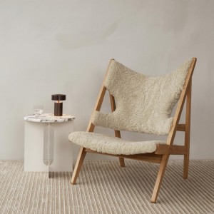 Mesa auxiliar Androgyne Acero de de Audo Copenhagen. Mesas modernas.