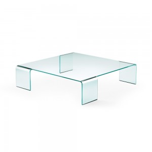 Mesa centro Neutra de Fiam. Mobiliario de cristal. Mesas auxiliares de salón.