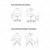 Sillón Copa ruedas Viccarbe base giratoria Viccarbe. Ideal para oficina.