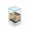 Mesa auxiliar Magique de Fiam. Muebles de cristal. Mesas auxiliares modernas.