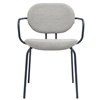 Sillón Hari tapizado de Ondarreta. Sillas de diseño. Silla con brazos de interior.