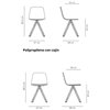 Silla Maarten base giratoria madera Viccarbe, ideal para interiores.  