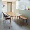 Mesa de madera Triangle de Hay elegante y moderna estilo nordico original.