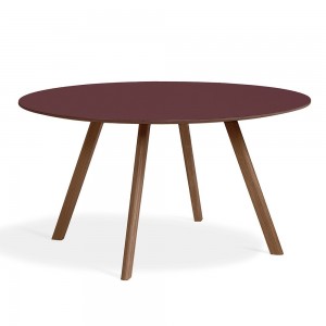 Mesa de madera moderna Copenhague CPH25 Round de HAY.