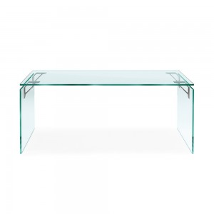 Escritorio Bright de Fiam. Muebles de cristal. Escritorios modernos para hogar.